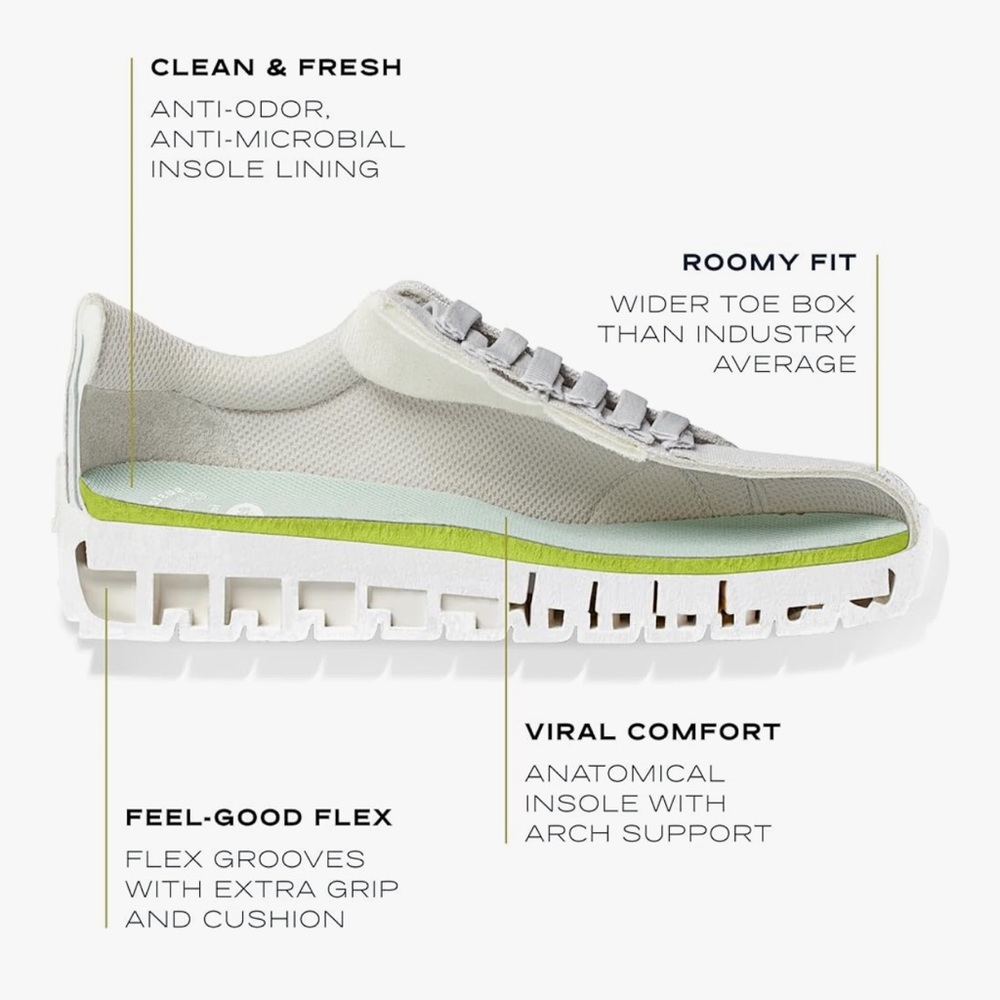 Dr Scholls Time Off White Sneaker - Picture 5 of 12